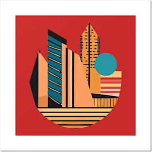 geometric architecture Posters and Art